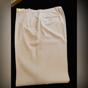 Callaway Men's Beige Flat Front Pants